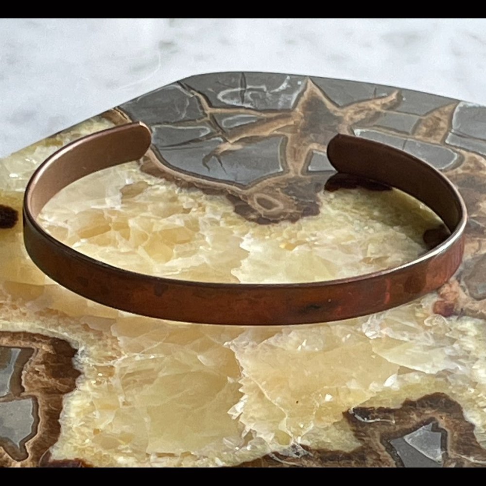 Aged Copper Cuff Bracelet - Sabona London